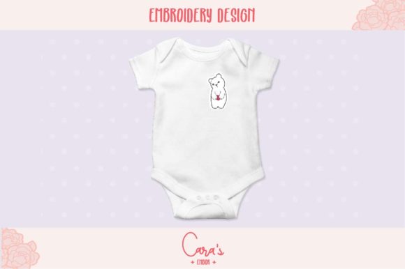 A Designer's Review: Embroidering the Bear with Heart Applique