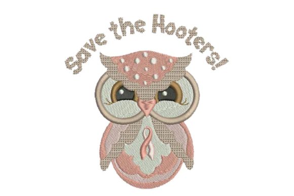 Breast Cancer Ribbon Save the Hooters