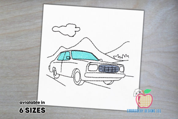 Car Parked on Road Sketch: A Charming Addition