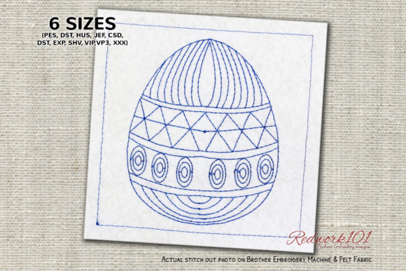 Charming Decorated Easter Egg Lineart Design