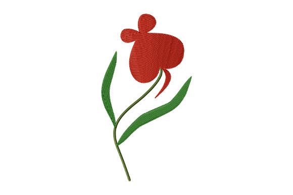 Charming Red Flower-Heart for Personalized Gifts