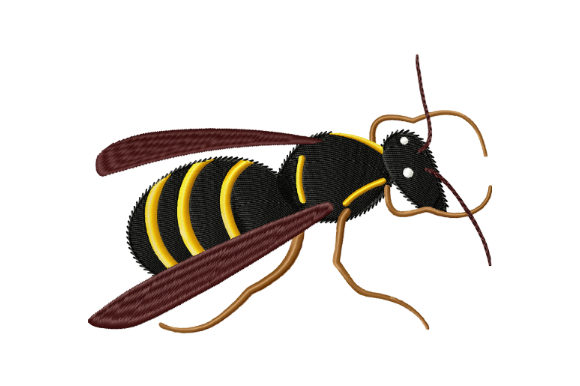 Cute Wasp: A Charming Addition to Embroidery Projects