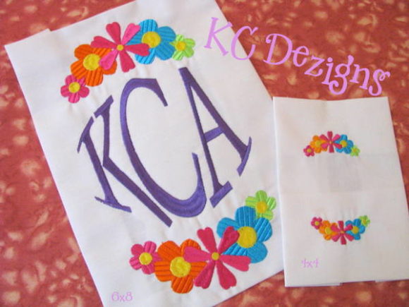 Flower Frame Monogram Design for Business