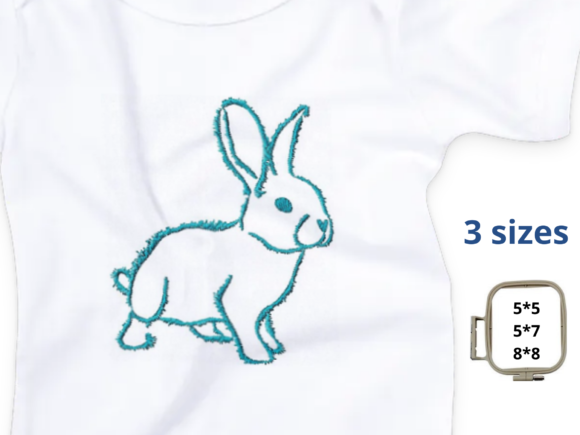 Fluffy Bunny: A Charming Addition to Your Easter Embroidery