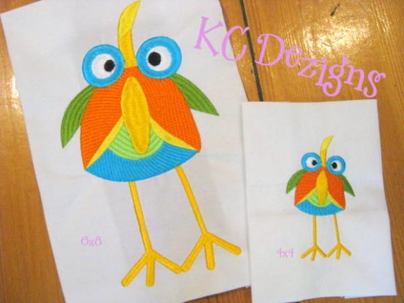 Googly Eyed Birds 01: A Charming Embroidery Design
