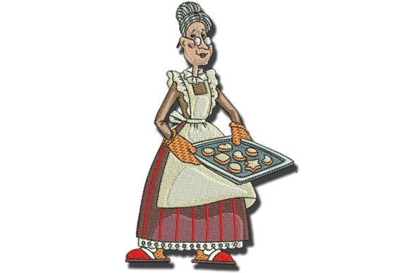 Grannys Cookies: A Charming Embroidery Design