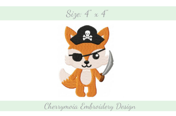 Pirate Fox: A Charming Addition to Your Embroidery Collection