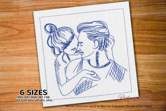 Reviewing the Girl Kissing Boy Redwork Design